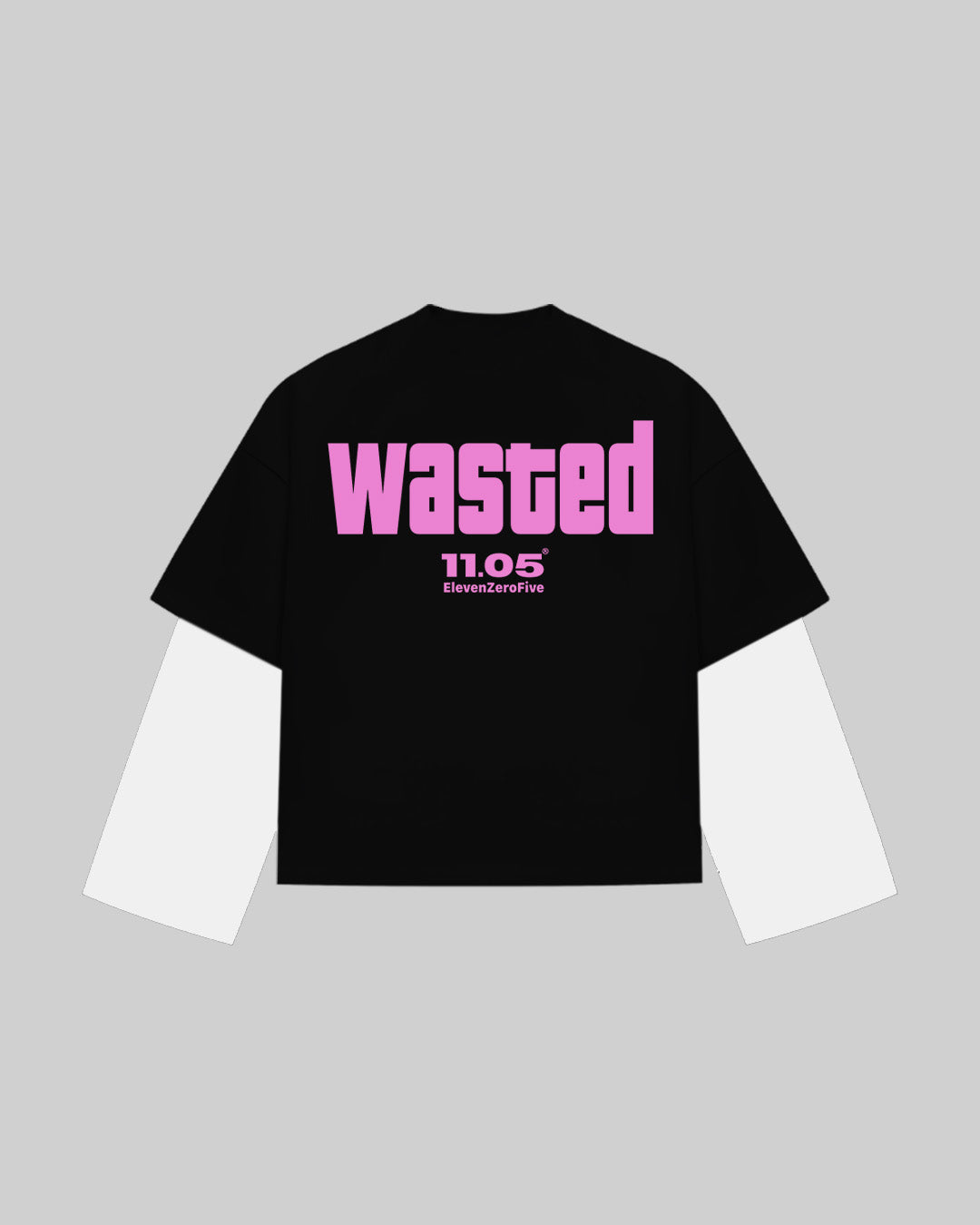 "WASTED" Double Longsleeve | ROSE EDITION