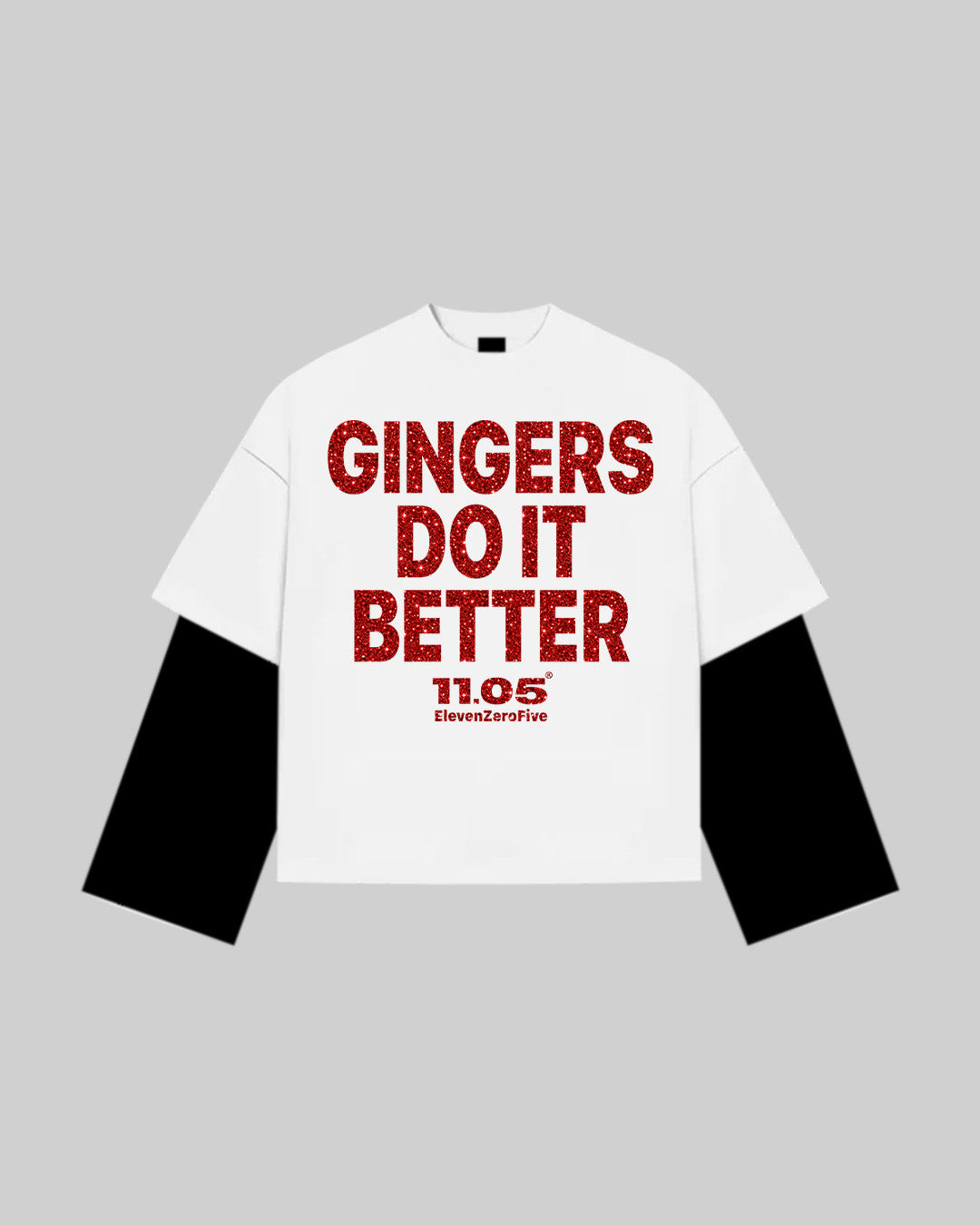 "GINGERS DO IT BETTER" Double Longsleeve | GLITTER EDITION