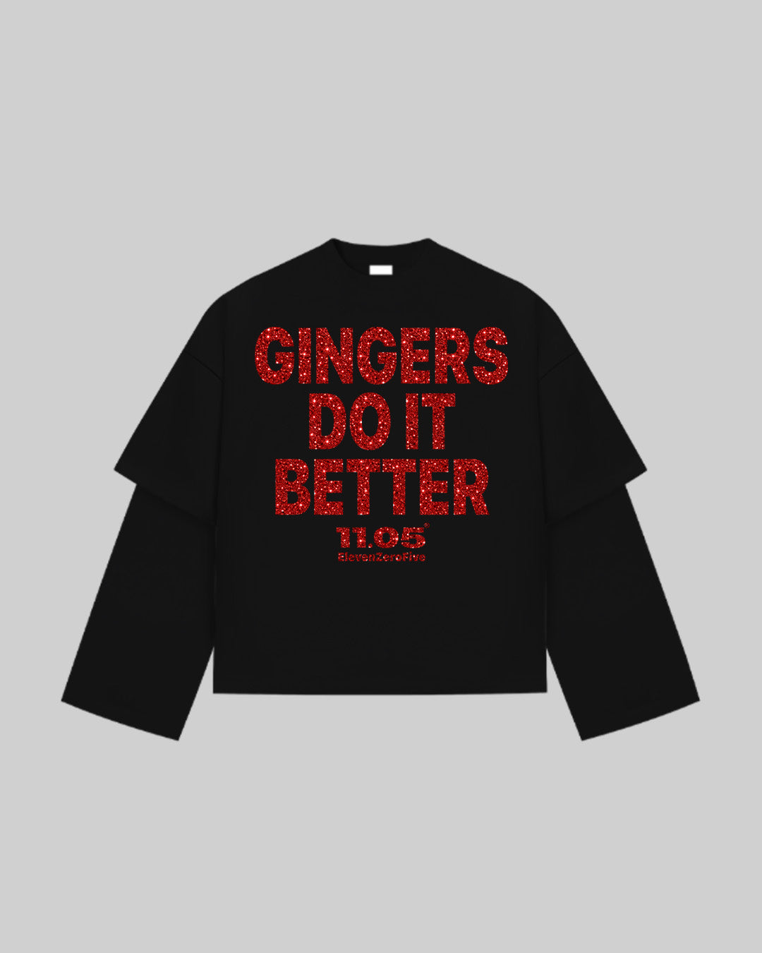 "GINGERS DO IT BETTER" Double Longsleeve | GLITTER EDITION