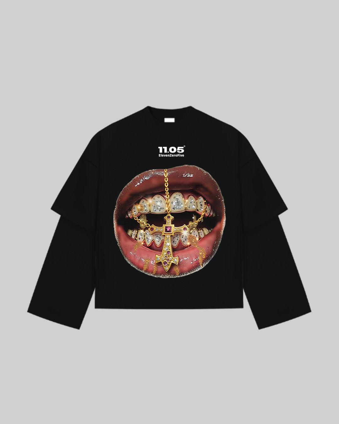"GOLD GRILLZ" Double Longsleeve