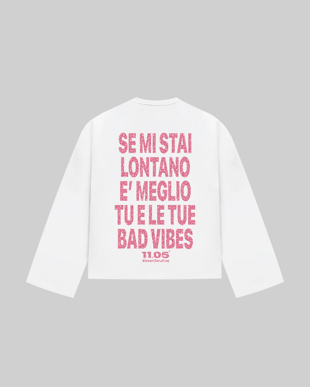 "NO BAD VIBES" Long Sleeve | GLITTER EDITION