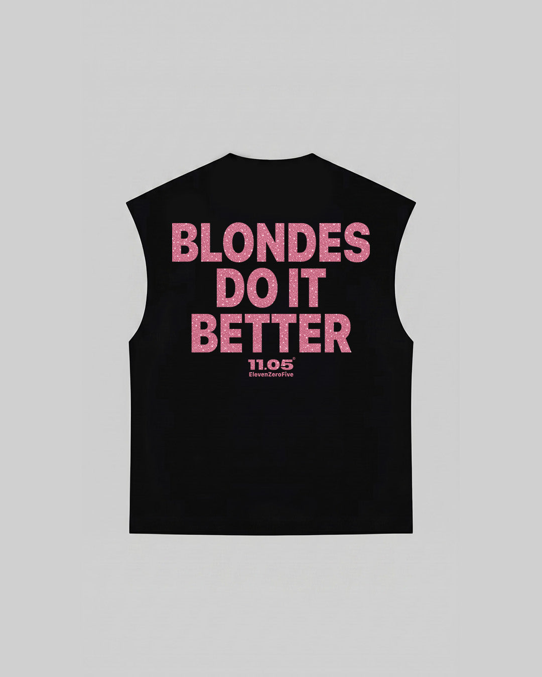 "BLONDES DO IT BETTER" Tank Top | GLITTER EDITION