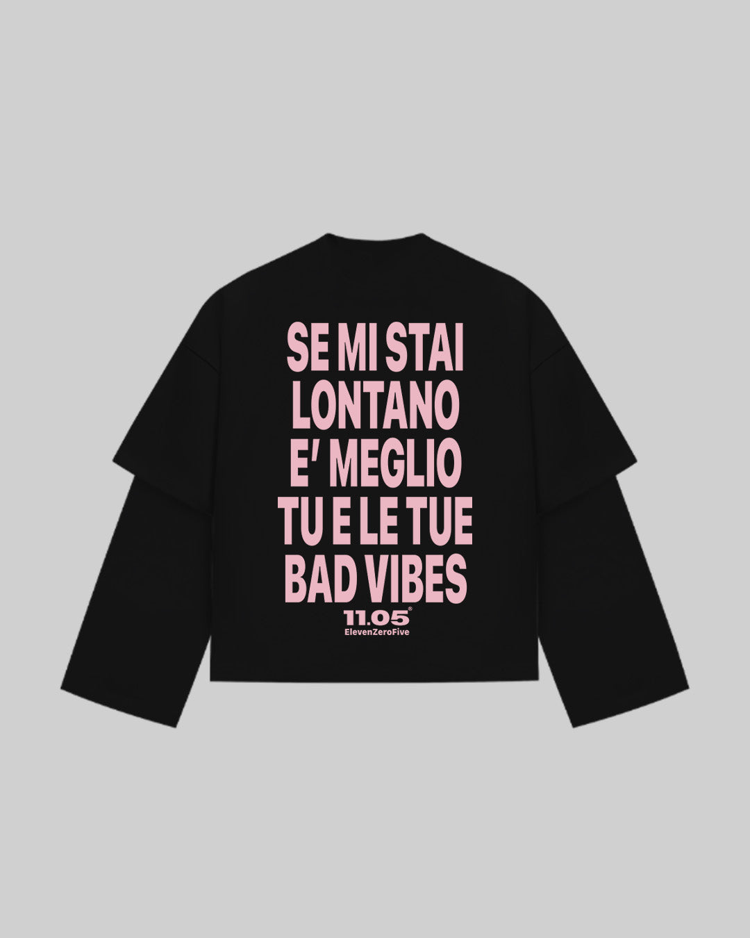 "NO BAD VIBES" Double Longsleeve