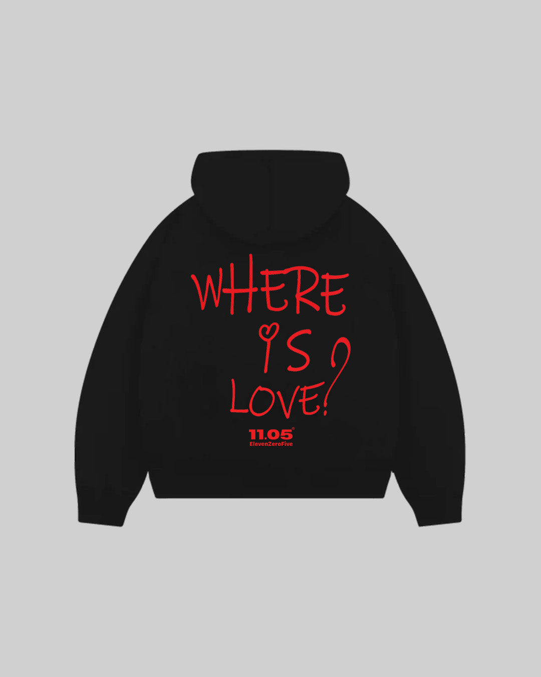 "WHERE IS LOVE?" Sudadera con capucha