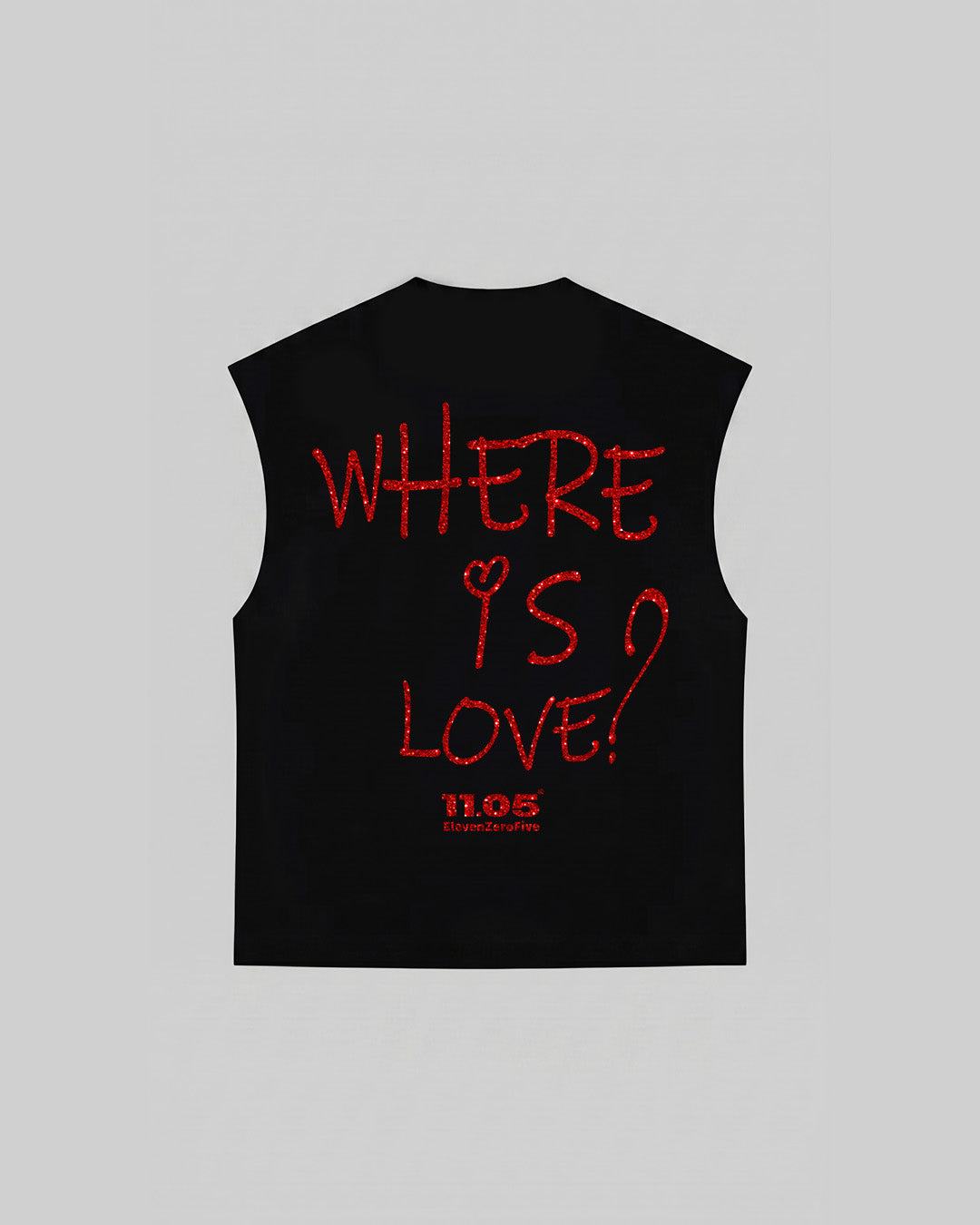 "WHERE IS LOVE?" Tank Top | GLITTER EDITION