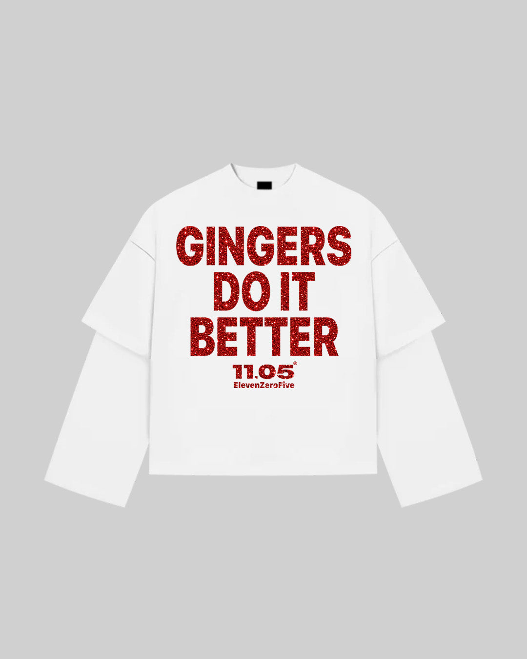 "GINGERS DO IT BETTER" Double Longsleeve | GLITTER EDITION