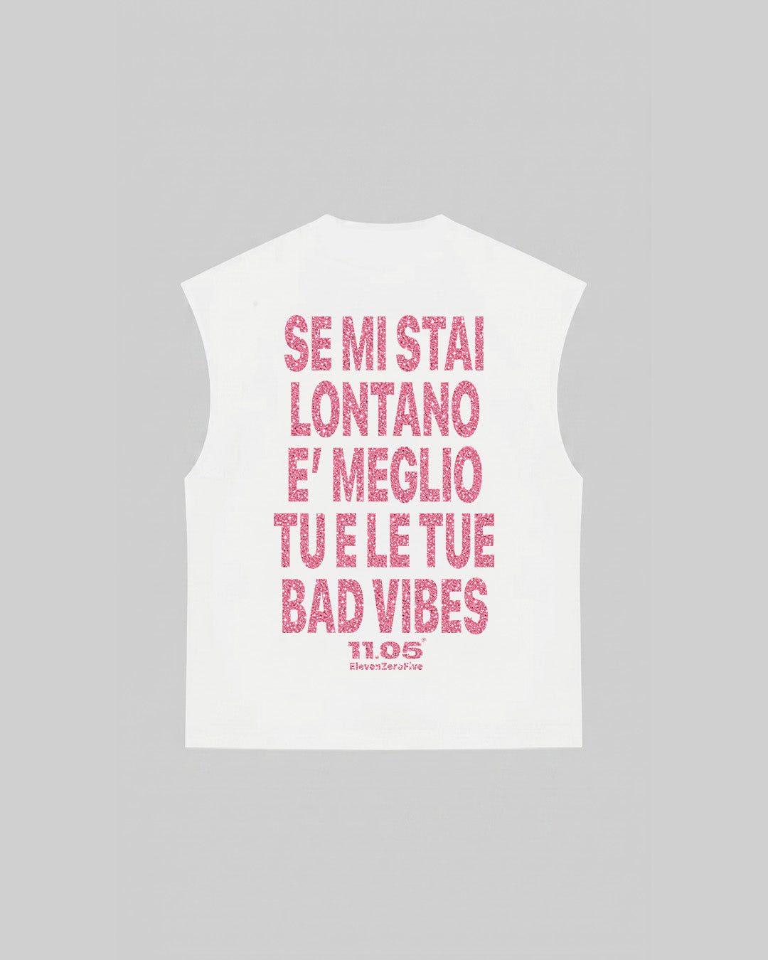 "NO BAD VIBES" Tank Top | GLITTER EDITION