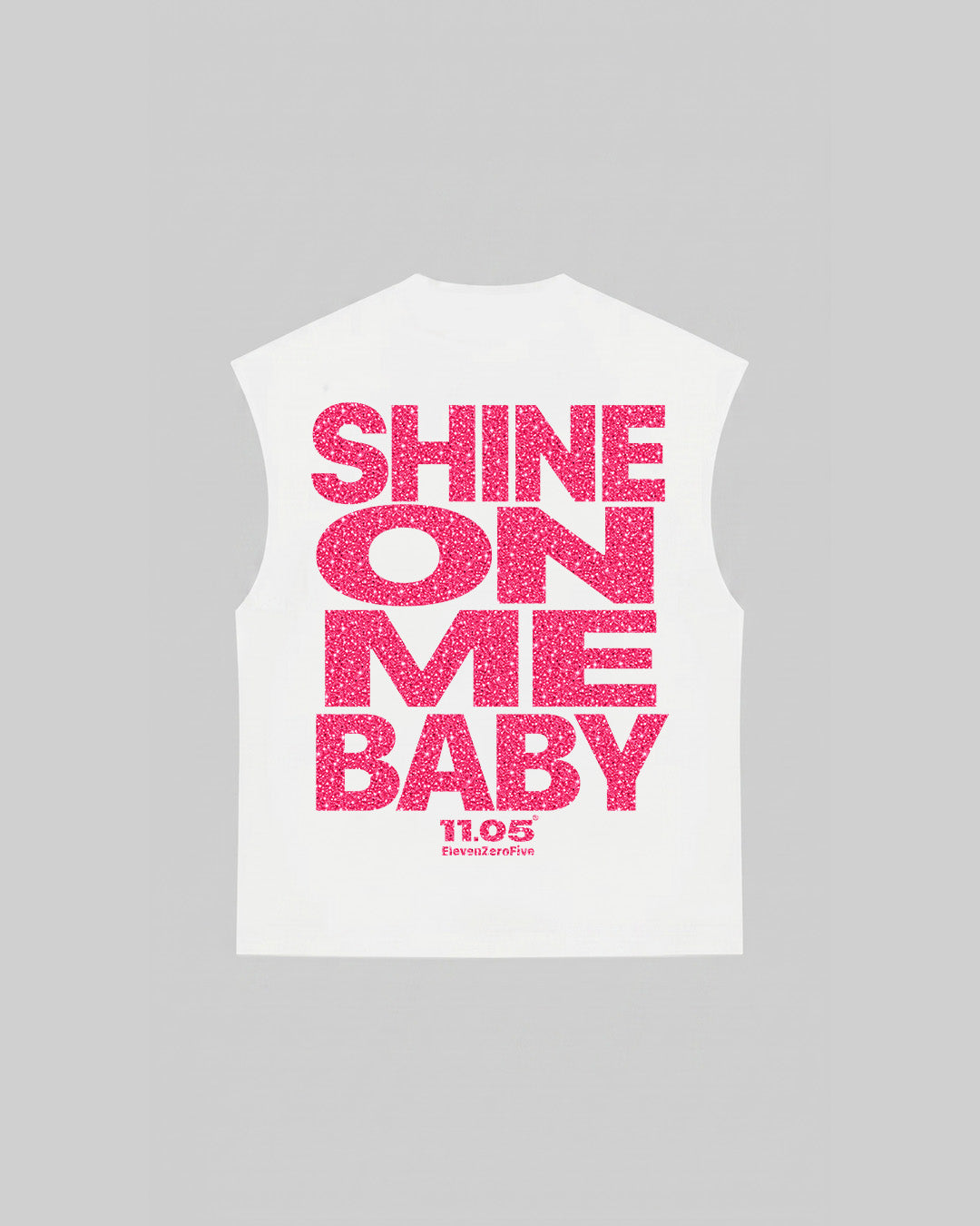 "SHINE ON ME BABY" Tank Top | Fuchsia GLITTER EDITION