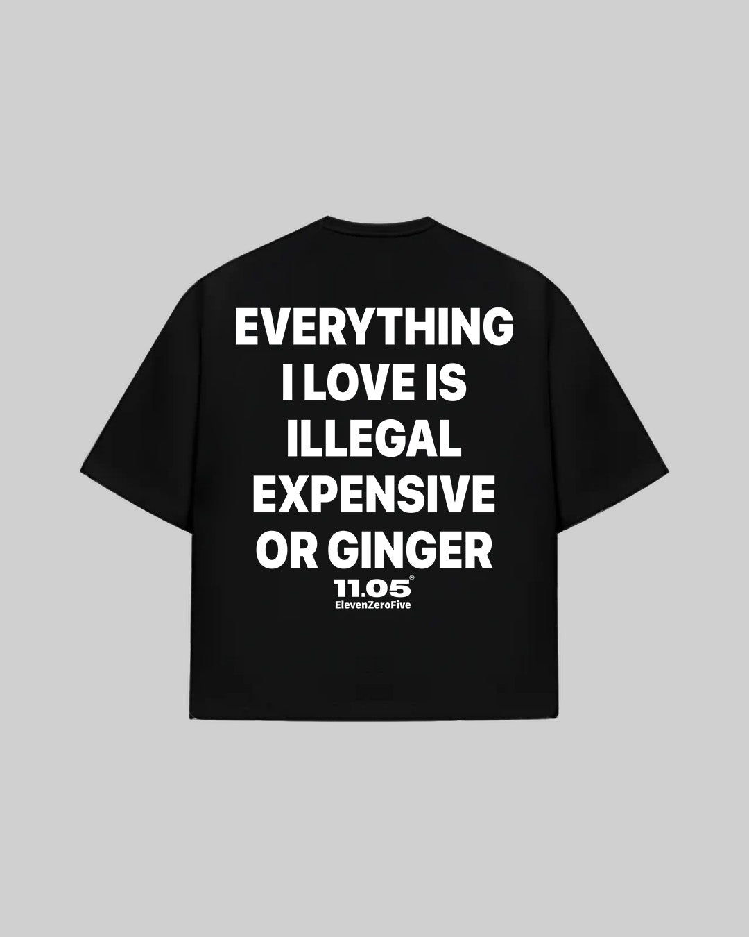 "EVERYTHING I LOVE IS ILLEGAL EXPENISVE OR GINGER" T-Shirt