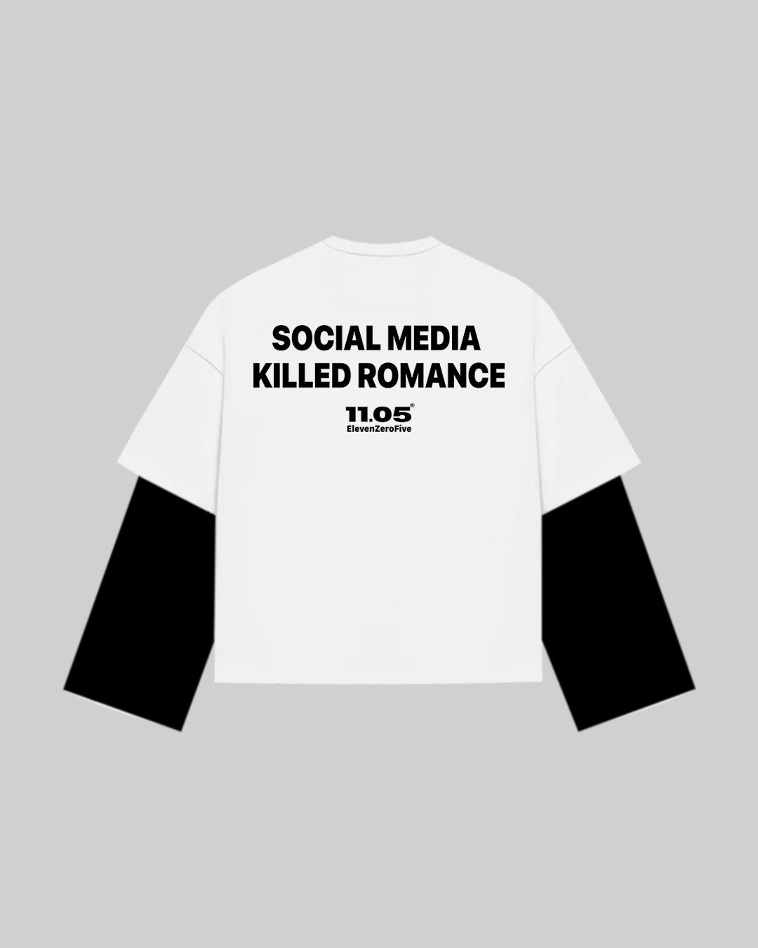 "SOCIAL MEDIA KILLED ROMANCE" Double Longsleeve