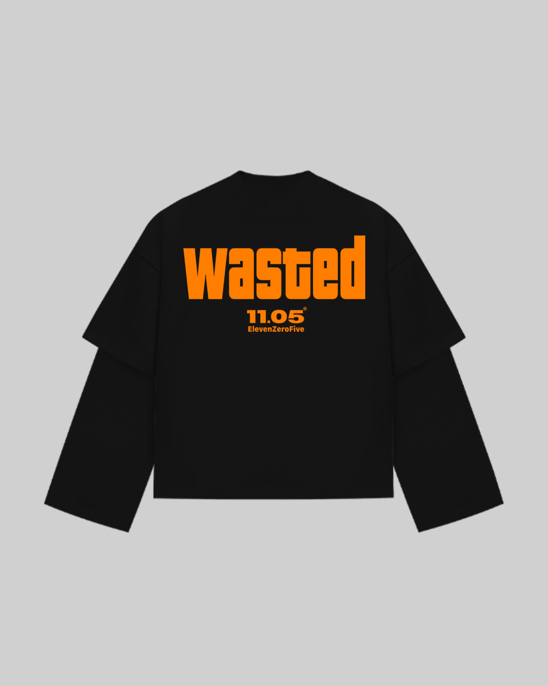 "WASTED" Double Longsleeve | ORANGE EDITION