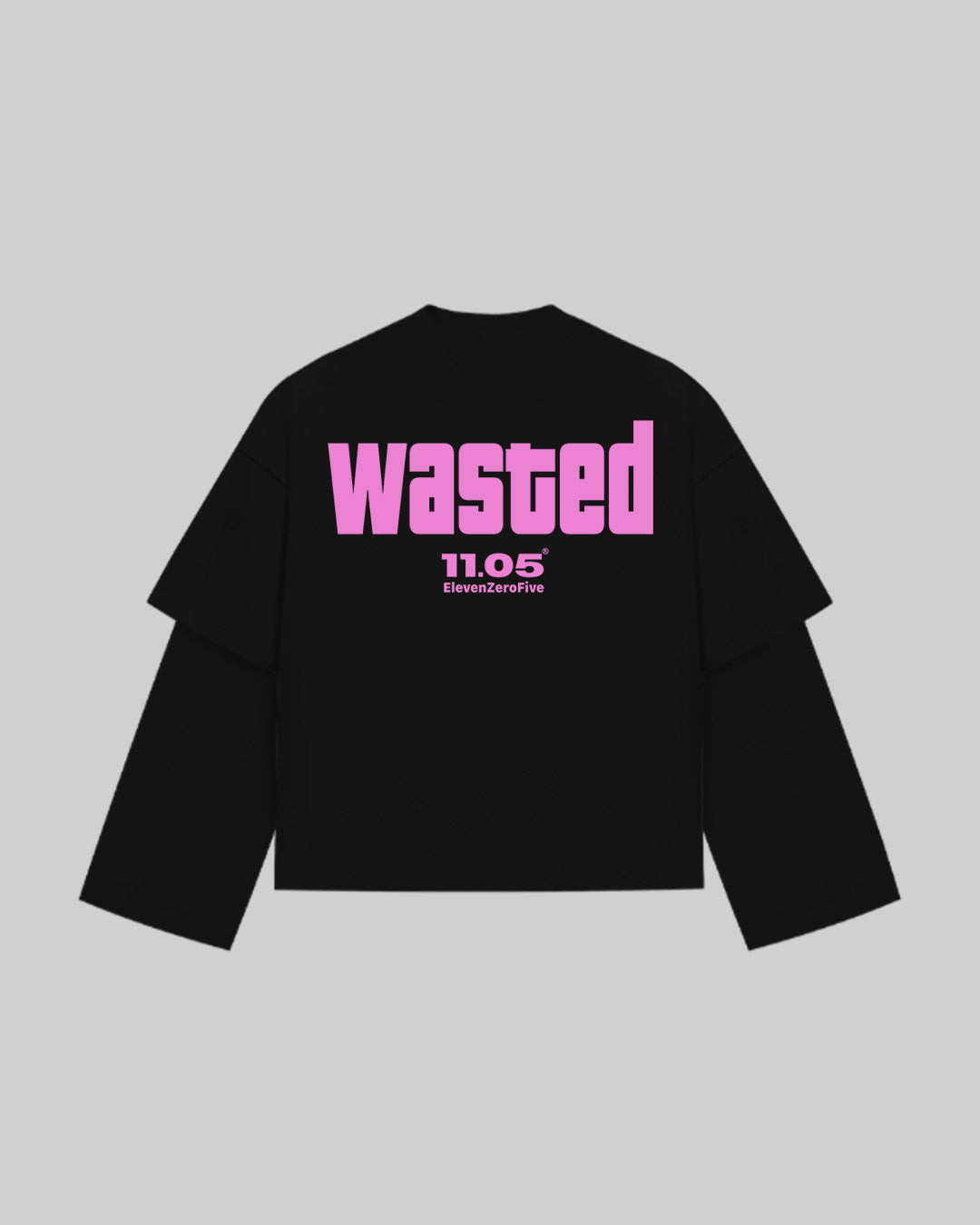 "WASTED" Double Longsleeve | ROSE EDITION