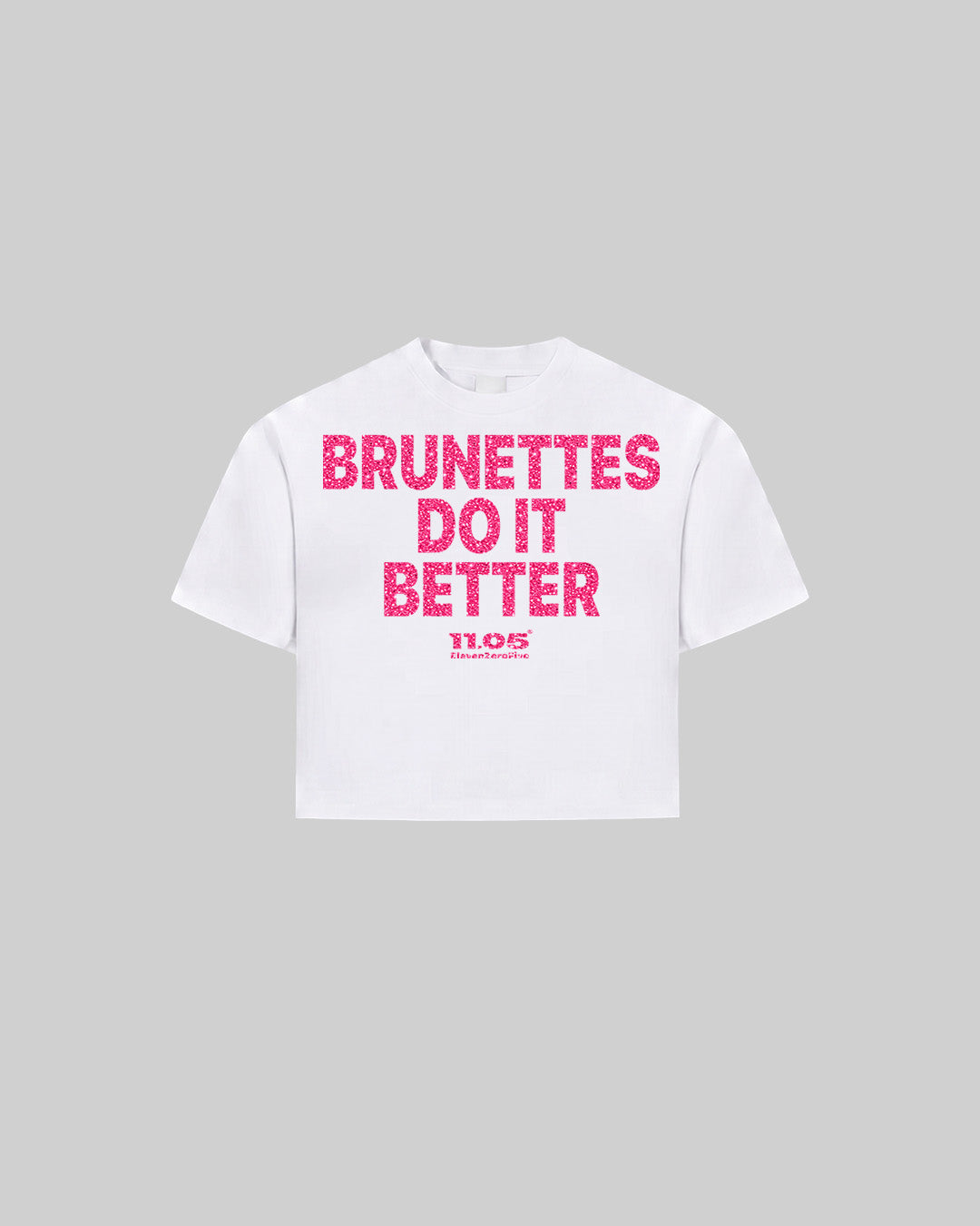 "BRUNETTES DO IT BETTER" Women's TOP | GLITTER EDITION