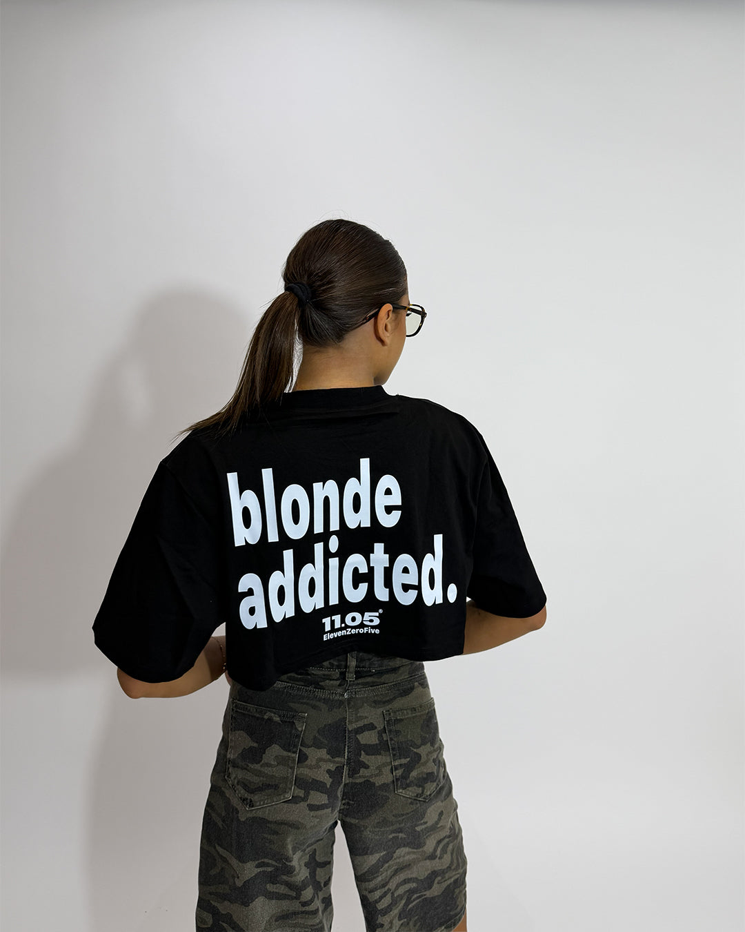 "blonde addicted." Damen-Top