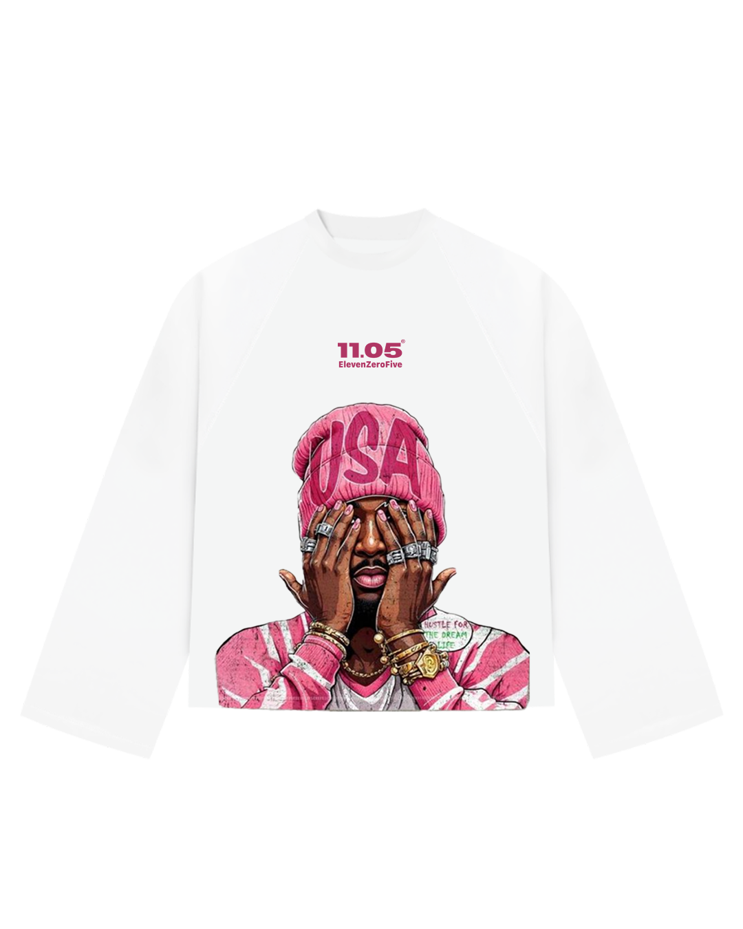 "hustle for the dream life" Long Sleeve