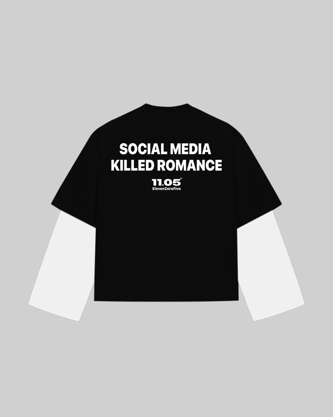 "SOCIAL MEDIA KILLED ROMANCE" Double Longsleeve