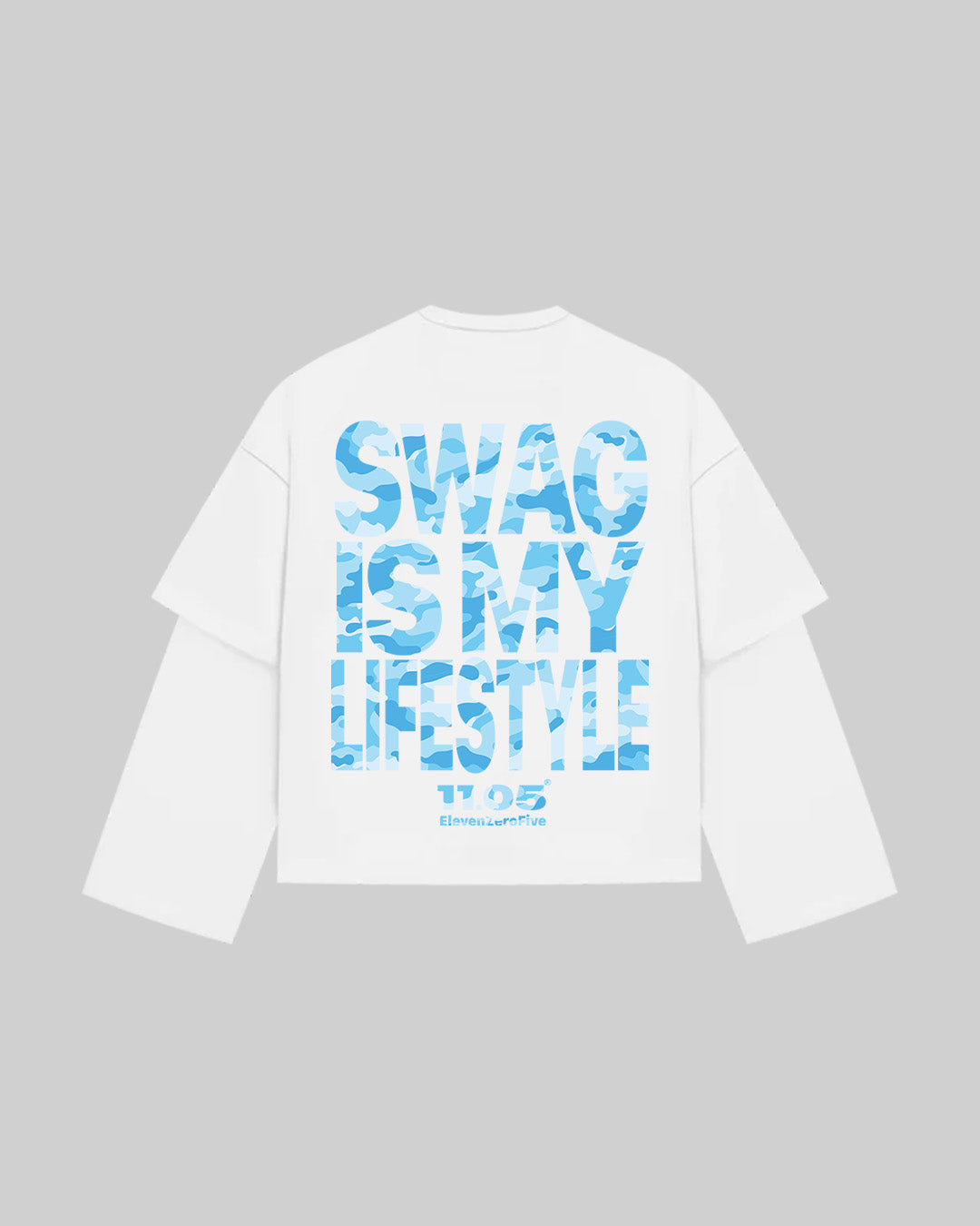 "SWAG IS MY LIFESTYLE" SKY EDITION - Double Longsleeve