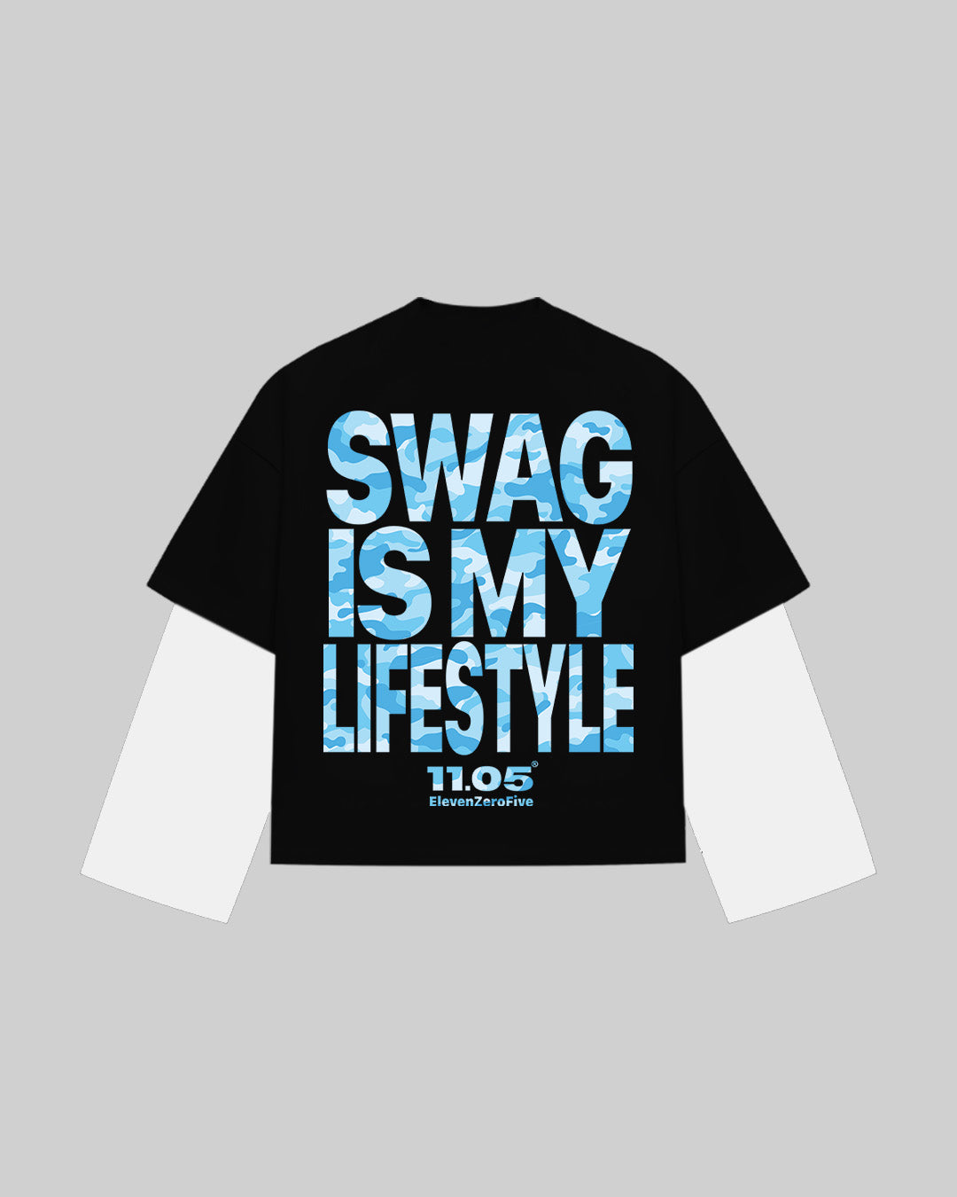 "SWAG IS MY LIFESTYLE" SKY EDITION - Double Longsleeve