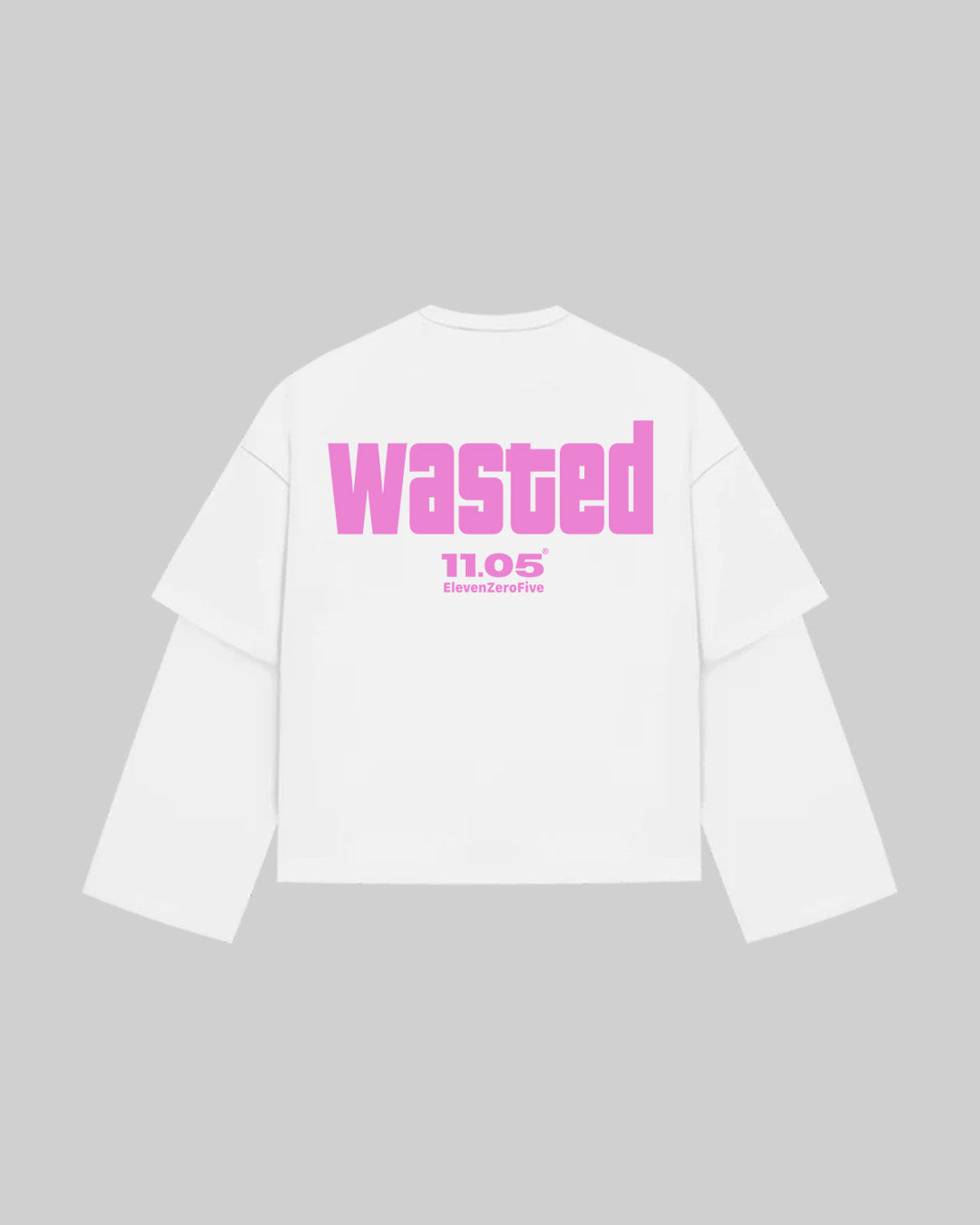 "WASTED" Double Longsleeve | ROSE EDITION