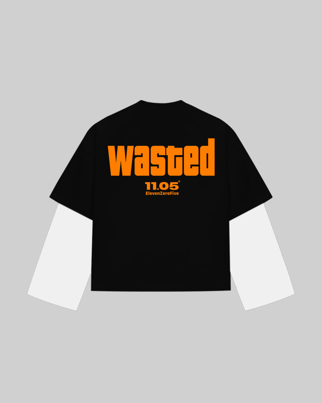 "WASTED" Double Longsleeve | ORANGE EDITION