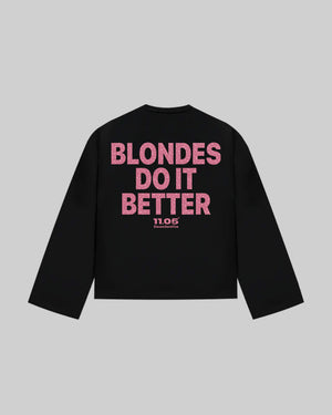 "BLONDES DO IT BETTER" Long Sleeve | GLITTER EDITION