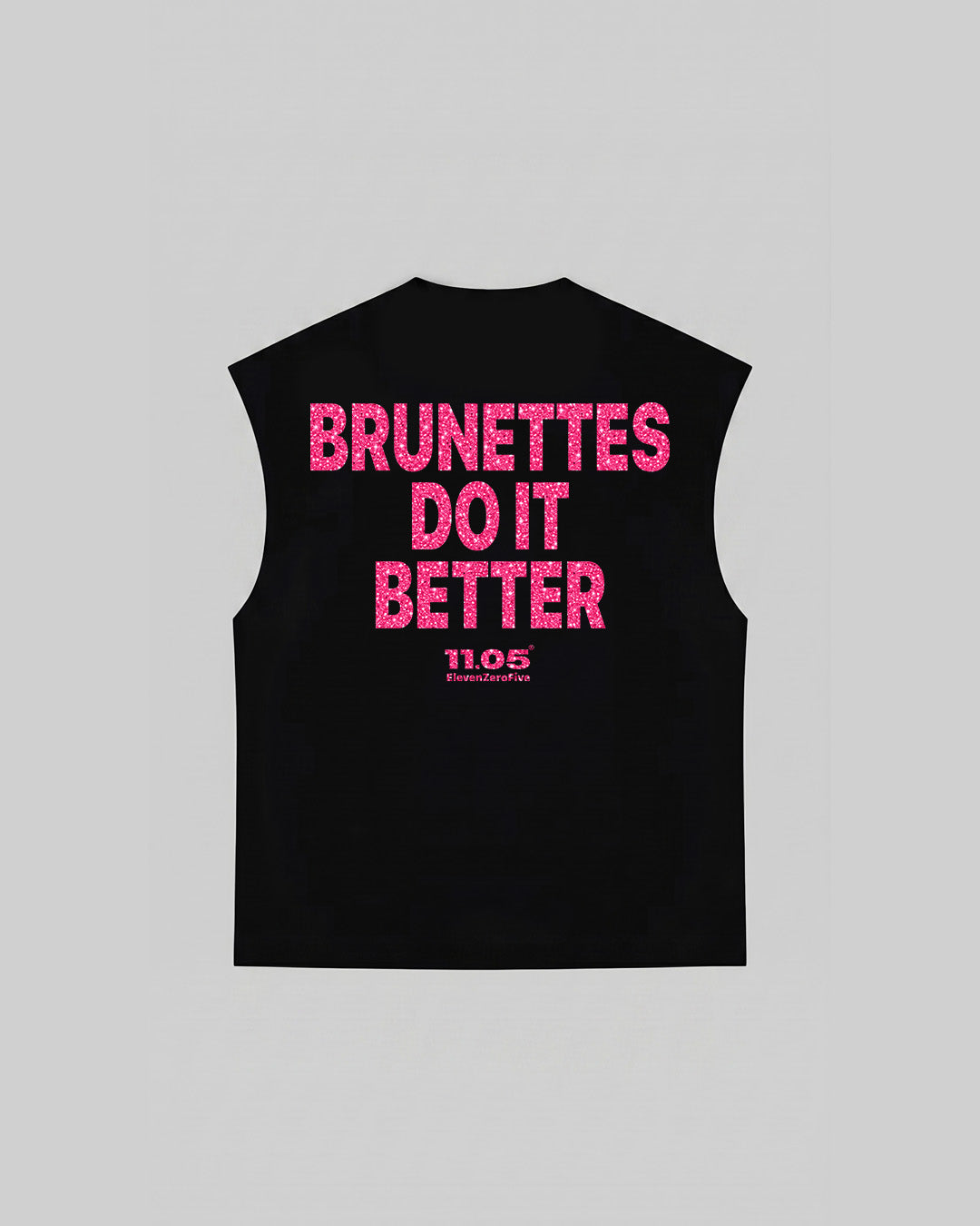 "BRUNETTES DO IT BETTER" Tank Top | GLITTER EDITION