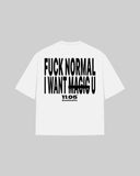 "FUCK NORMAL I WANT U" Oversized T-Shirt
