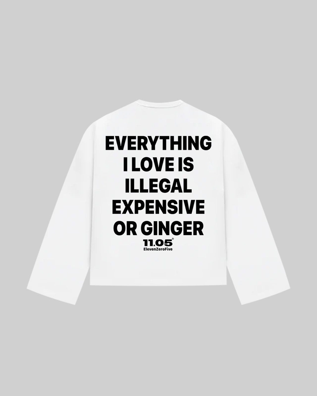 "EVERYTHING I LOVE IS ILLEGAL EXPENSIVE OR GINGER" Long Sleeve