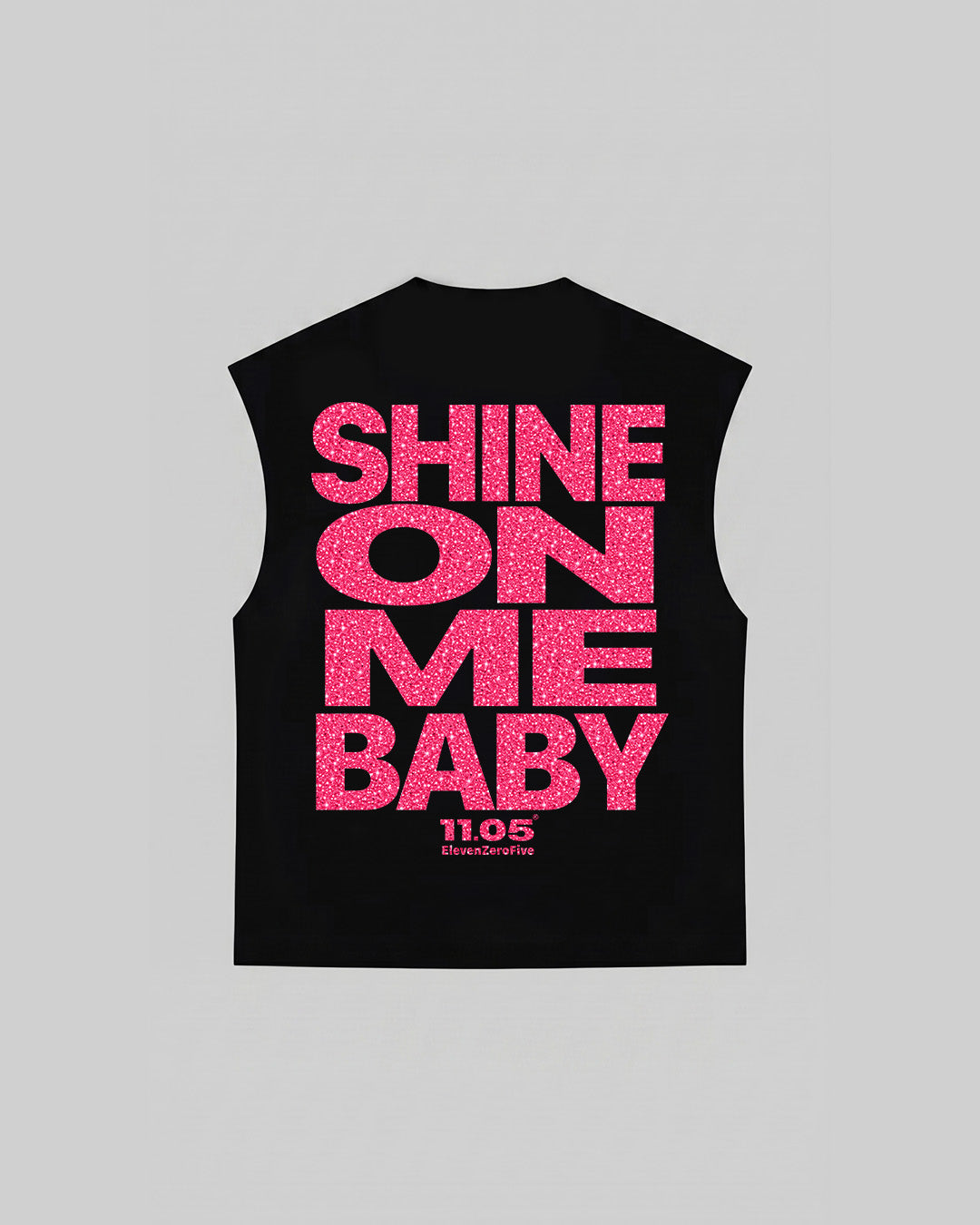 "SHINE ON ME BABY" Tank Top | Fuchsia GLITTER EDITION