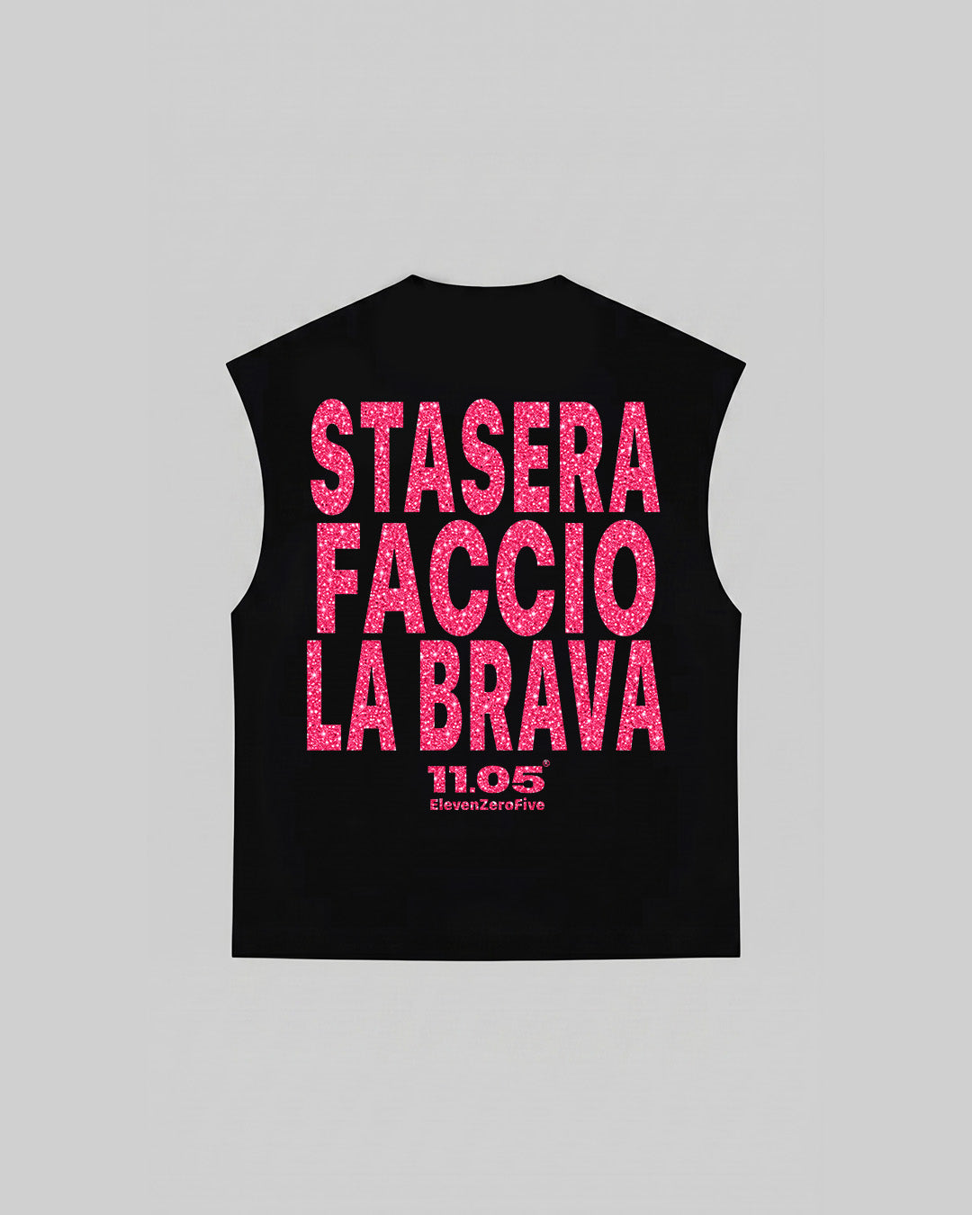 "STASERA FACCIO LA BRAVA" Tank Top | GLITTER EDITION