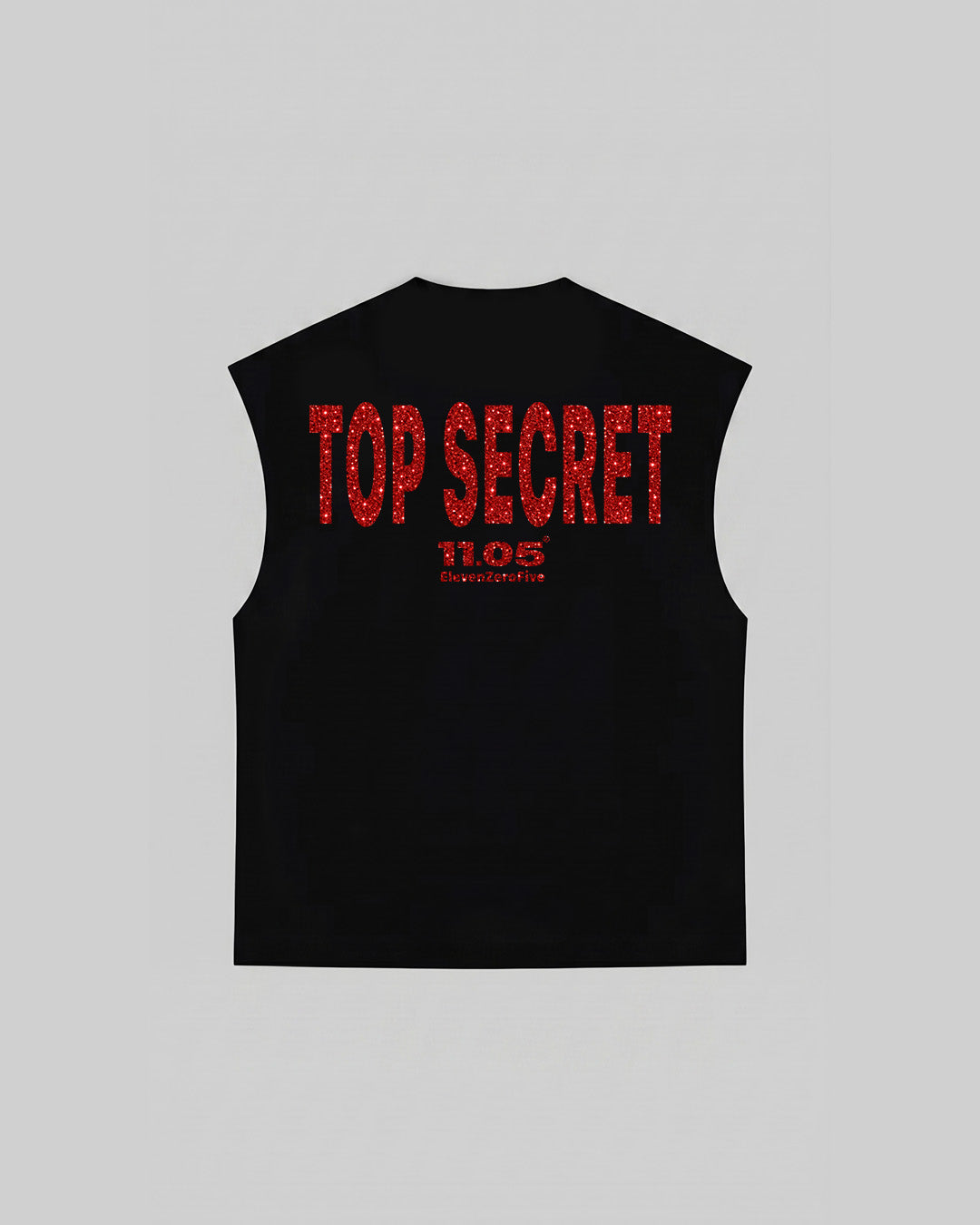 "TOP SECRET" Tank Top | GLITTER EDITION
