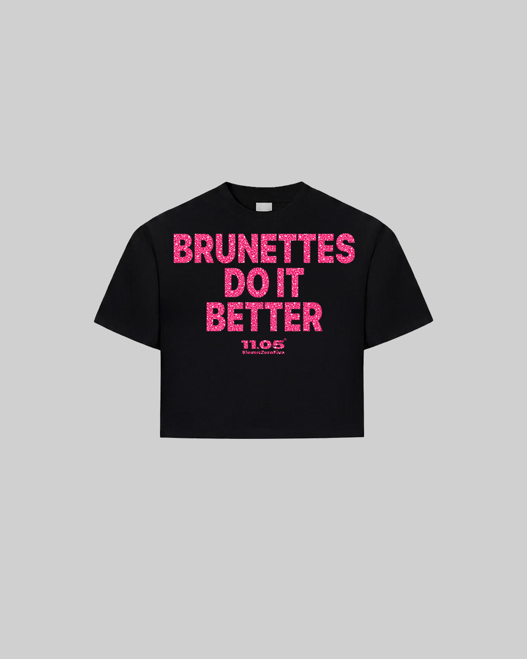 "BRUNETTES DO IT BETTER" Women's TOP | GLITTER EDITION