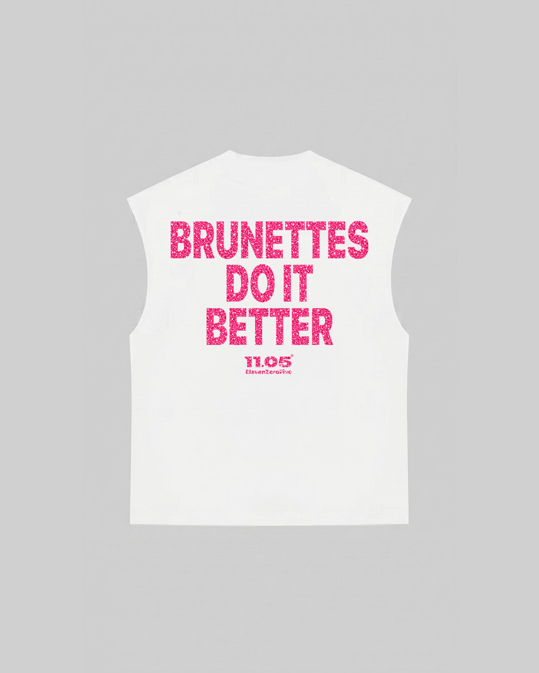 "BRUNETTES DO IT BETTER" Tank Top | GLITTER EDITION