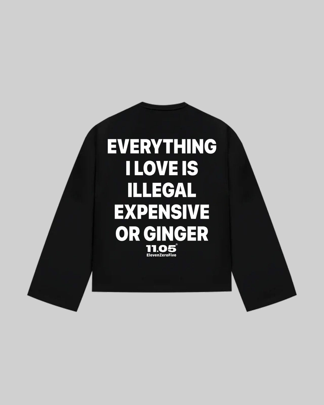 "EVERYTHING I LOVE IS ILLEGAL EXPENSIVE OR GINGER" Long Sleeve