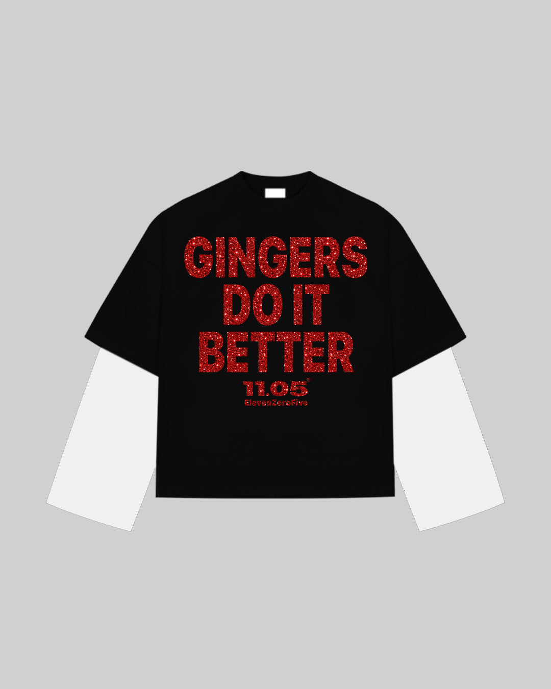 "GINGERS DO IT BETTER" Double Longsleeve | GLITTER EDITION