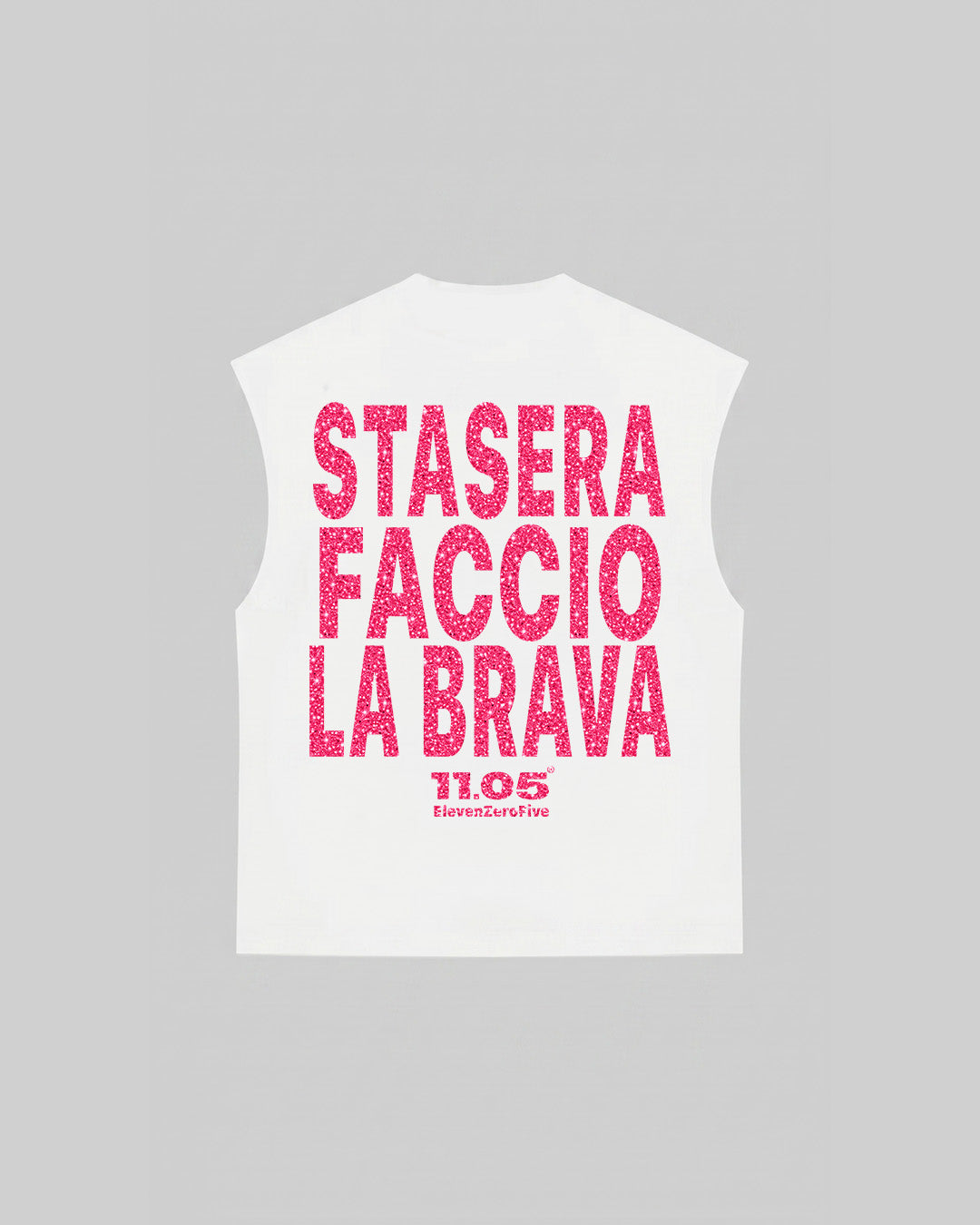 "STASERA FACCIO LA BRAVA" Tank Top | GLITTER EDITION