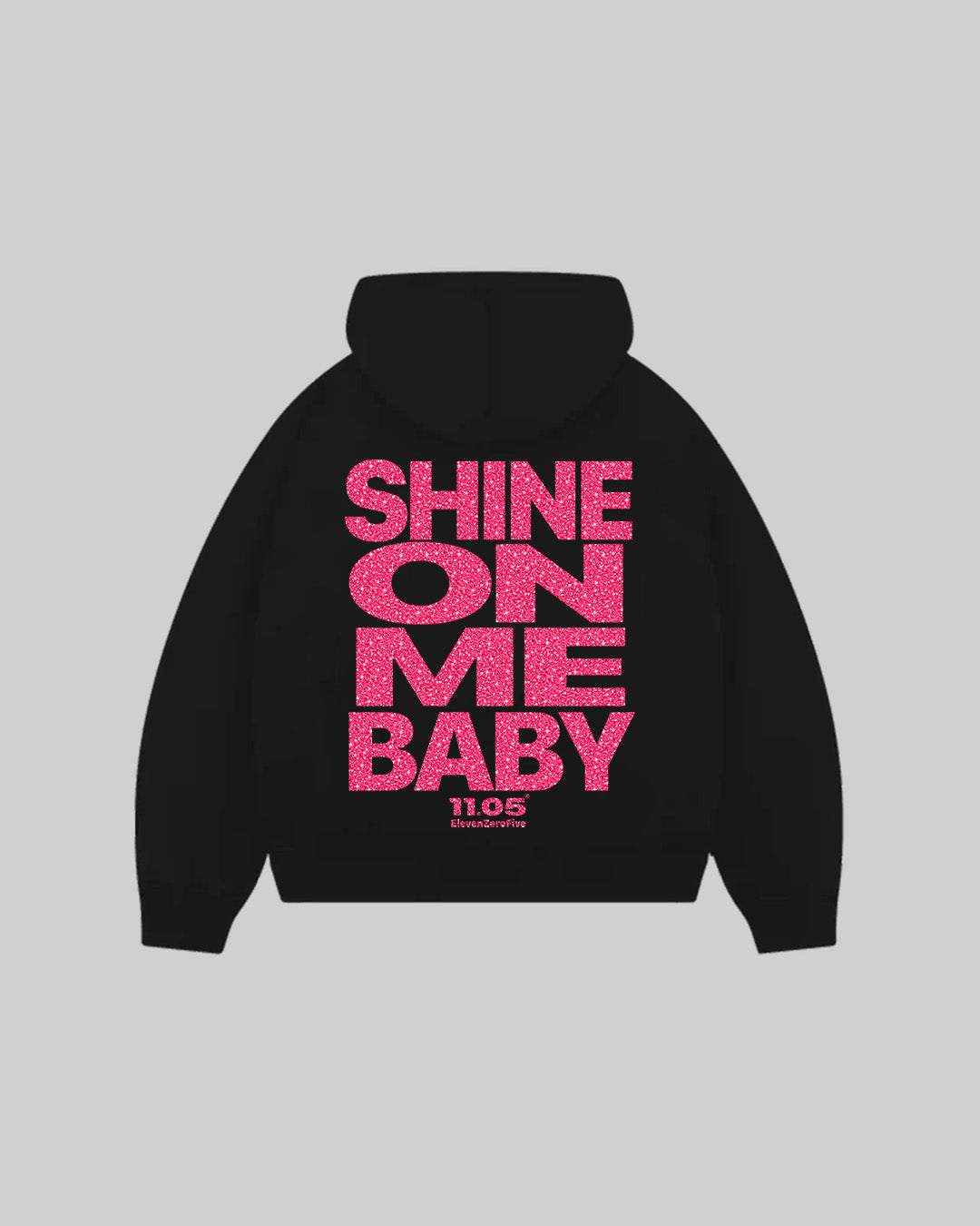"SHINE ON ME BABY" Hoodie | Fuchsia GLITTER EDITION