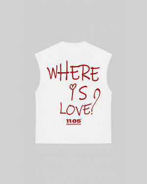 "WHERE IS LOVE?" Tank Top | GLITTER EDITION