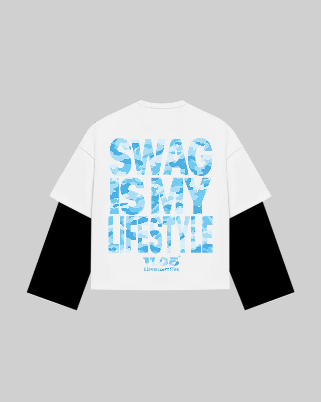 "SWAG IS MY LIFESTYLE" SKY EDITION - Double Longsleeve