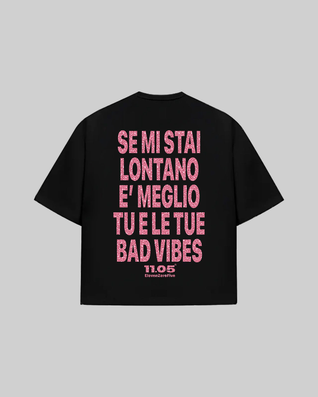 "NO BAD VIBES" T-Shirt | GLITTER EDITION
