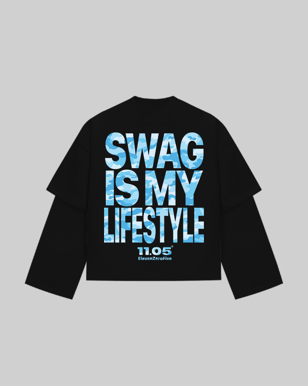 "SWAG IS MY LIFESTYLE" SKY EDITION - Double Longsleeve