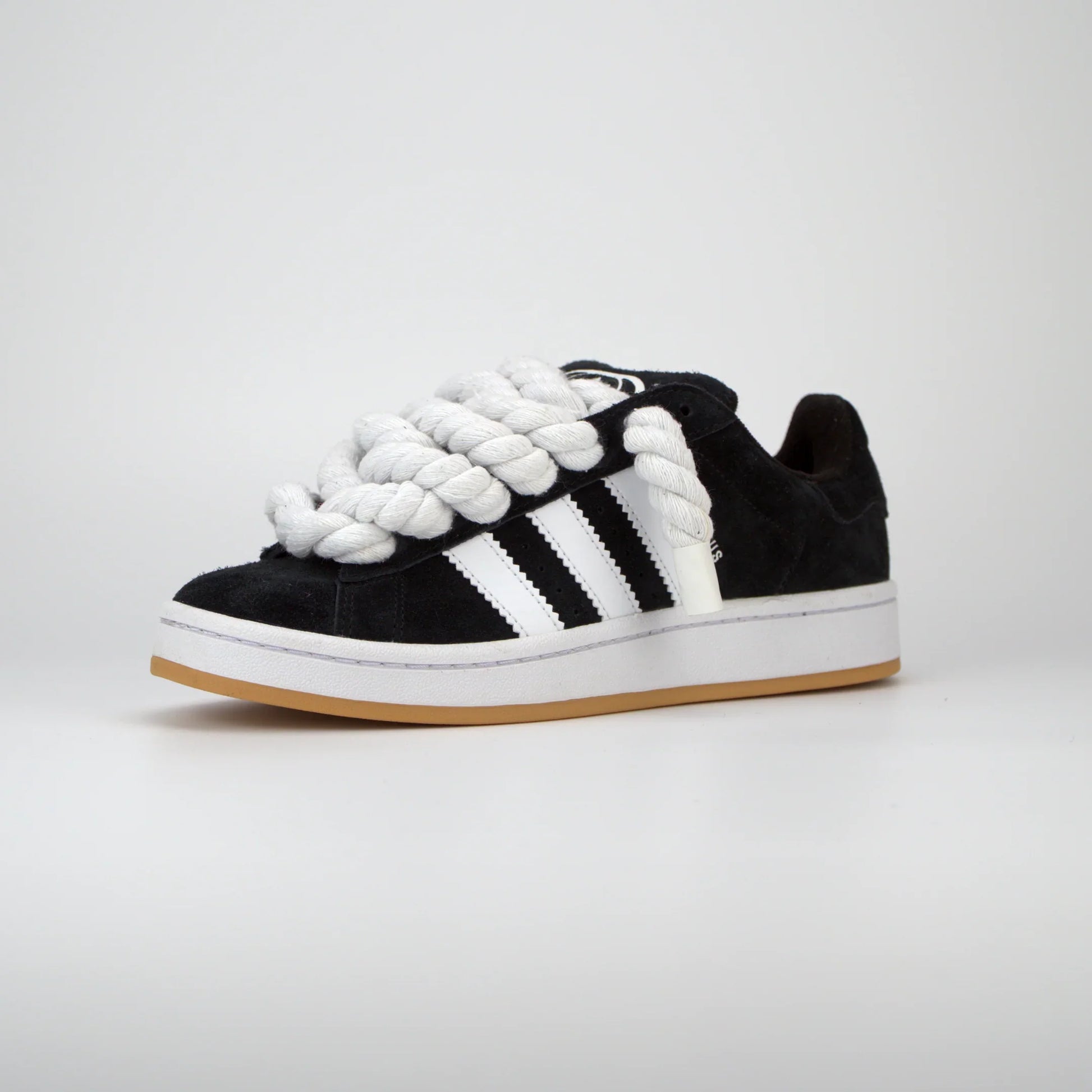 Adidas Campus Black + Rope Laces