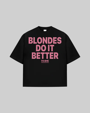 "BLONDES DO IT BETTER" T-Shirt | GLITTER EDITION