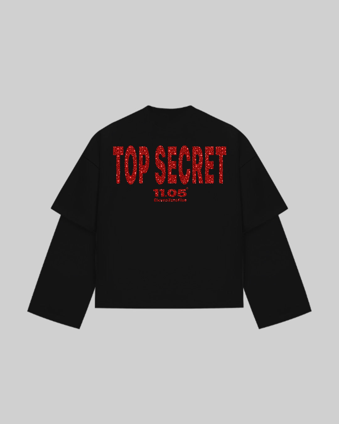 "TOP SECRET" Double Longsleeve | GLITTER EDITION