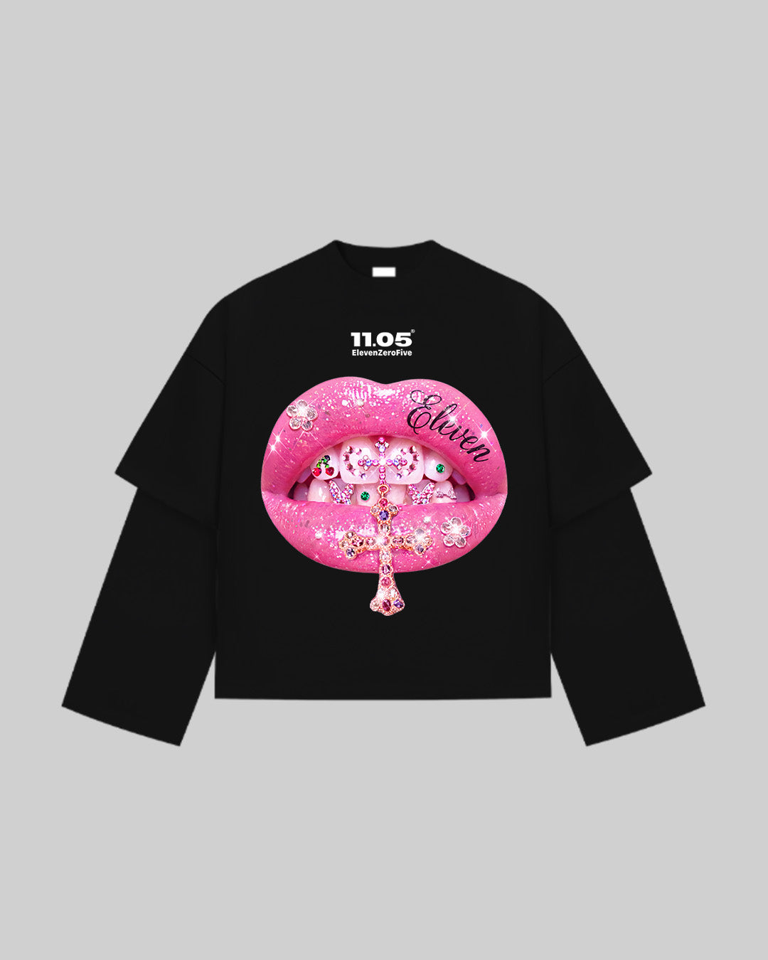 "Pink Grillz" Double Longsleeve