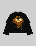 "Gold Heart" Double-Sleeve