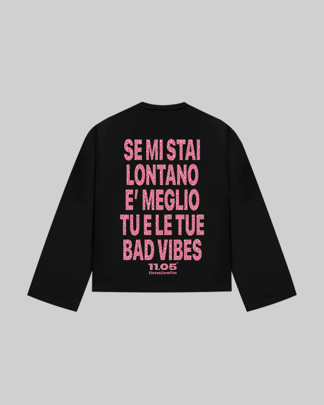 "NO BAD VIBES" Long Sleeve | GLITTER EDITION