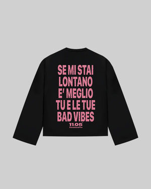 "NO BAD VIBES" Long Sleeve | GLITTER EDITION