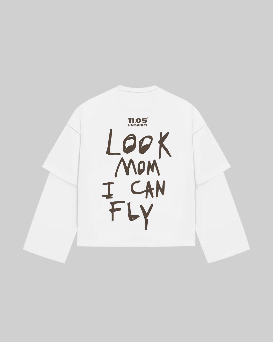 "LOOK MOM I CAN FLY" Double Longsleeve
