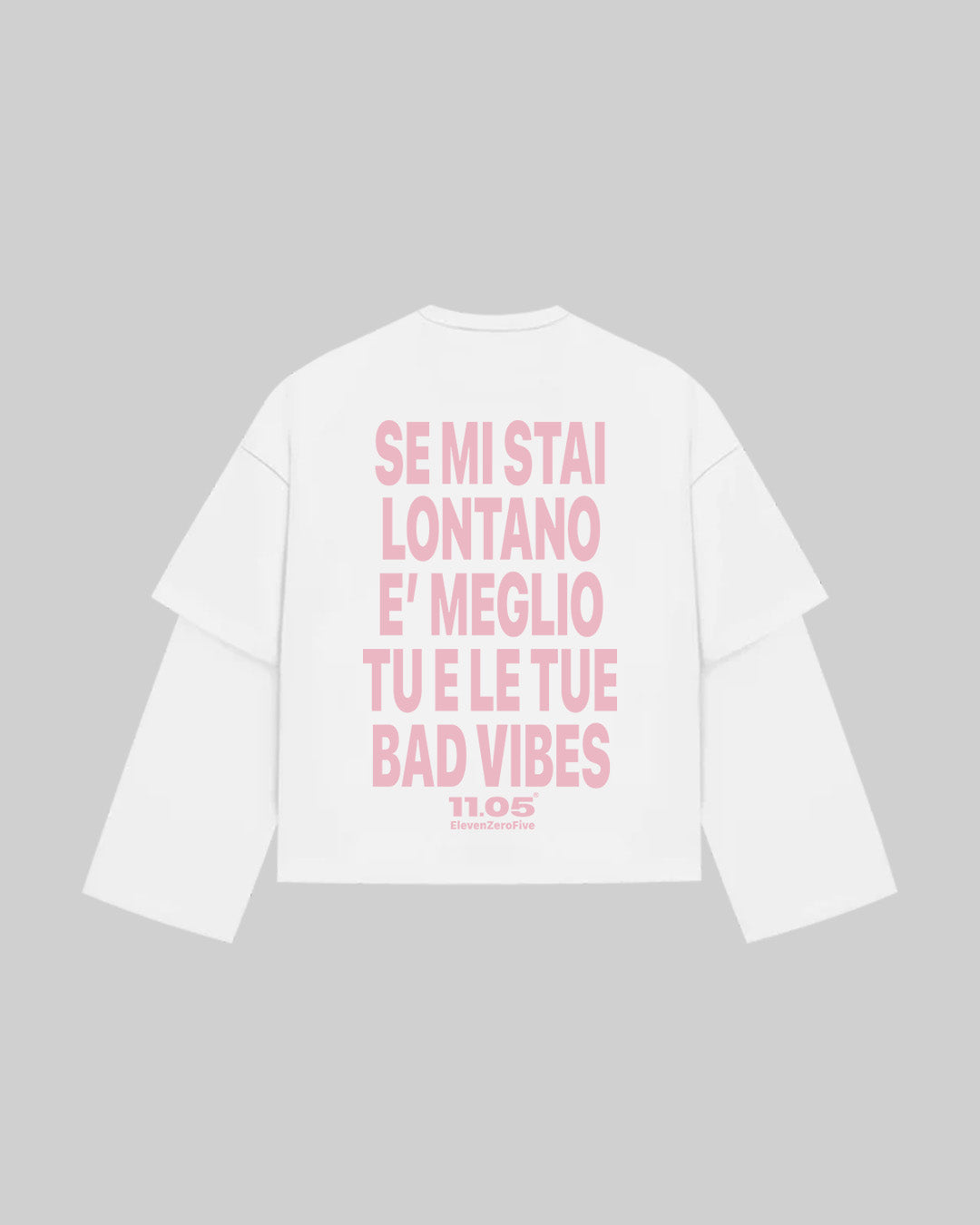 "NO BAD VIBES" Double Longsleeve